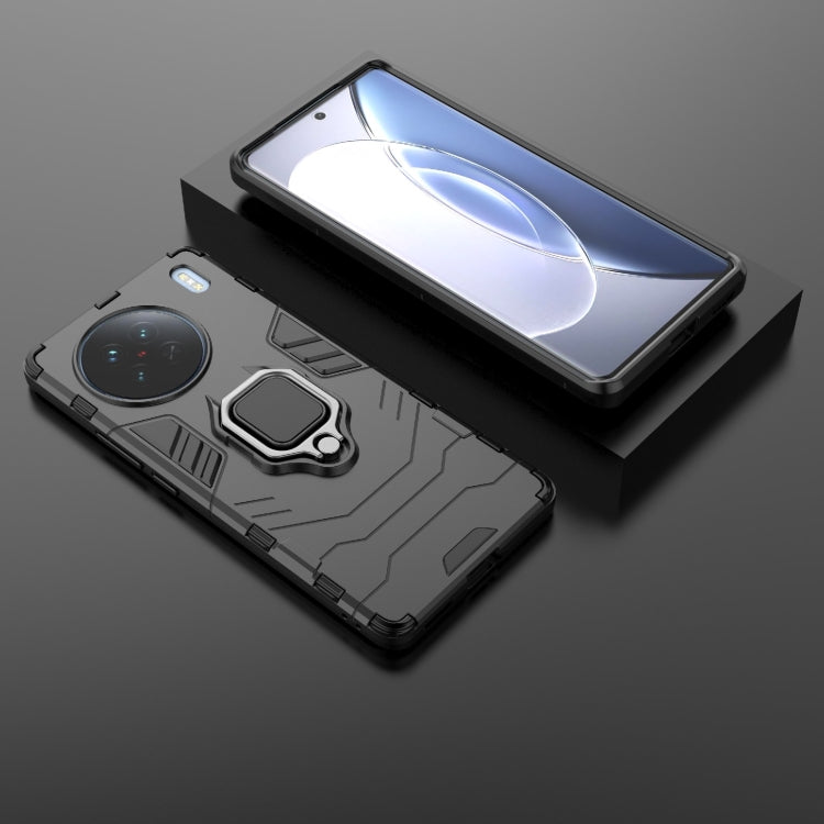 For vivo X90 5G Magnetic Ring Holder PC + TPU Phone Case