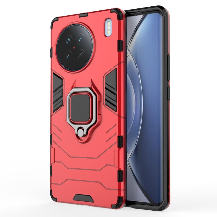 For vivo X90 5G Magnetic Ring Holder PC + TPU Phone Case
