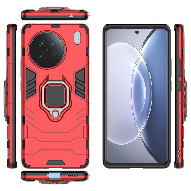 For vivo X90 5G Magnetic Ring Holder PC + TPU Phone Case