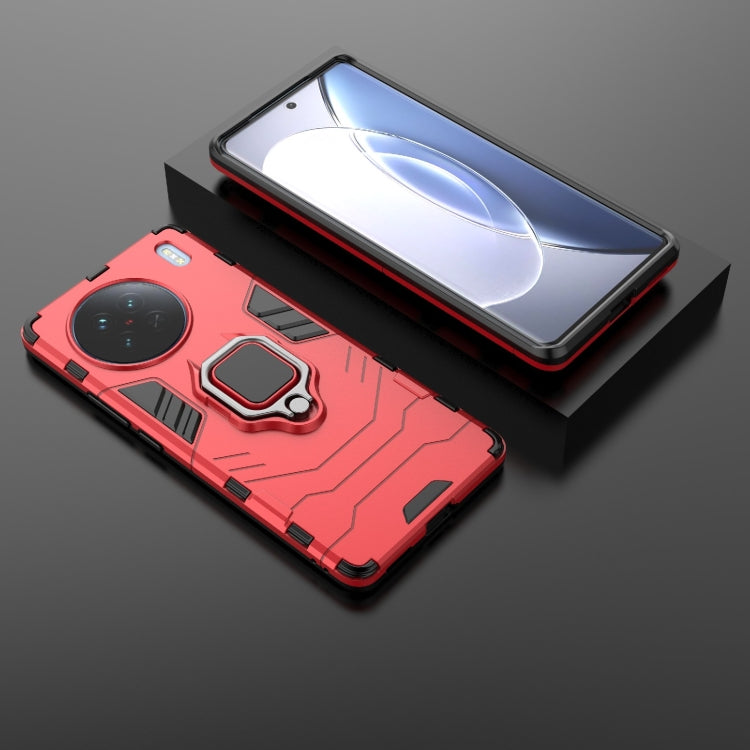 For vivo X90 5G Magnetic Ring Holder PC + TPU Phone Case
