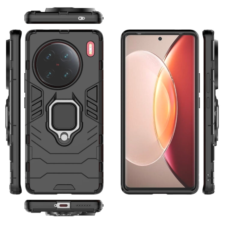 For vivo X90 Pro+ 5G Magnetic Ring Holder PC + TPU Phone Case