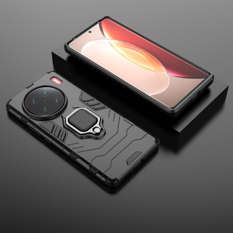 For vivo X90 Pro+ 5G Magnetic Ring Holder PC + TPU Phone Case