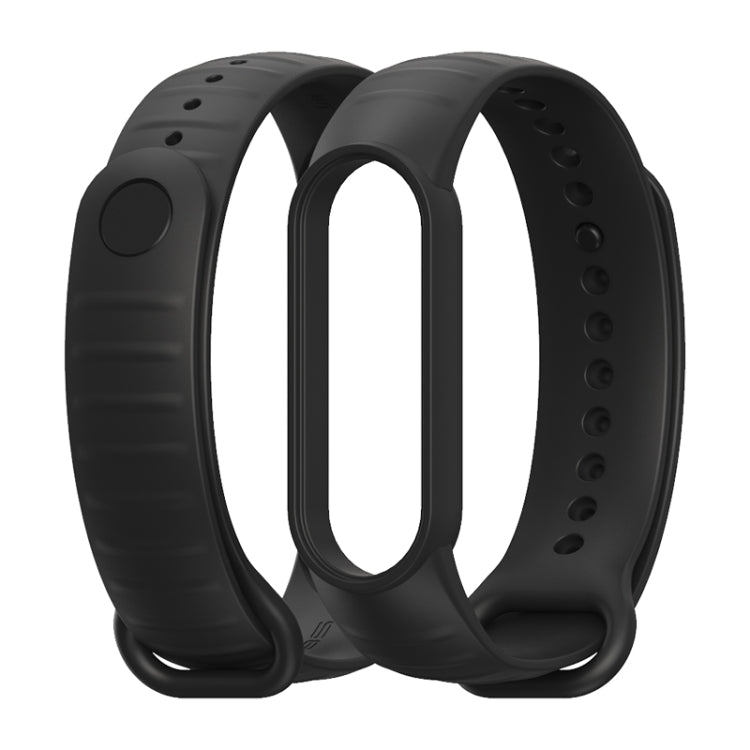 For Xiaomi Mi Band 7 / 6 / 5 MIJOBS Ripple Texture TPU Watch Band