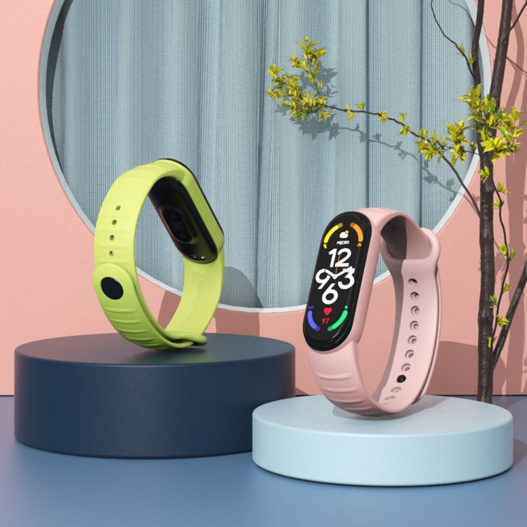 For Xiaomi Mi Band 7 / 6 / 5 MIJOBS Ripple Texture TPU Watch Band