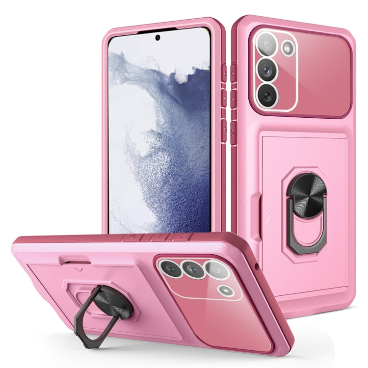 For Samsung Galaxy S23 5G Card Ring Holder Shockproof Phone Case