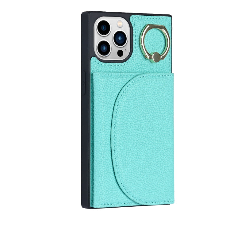 For iPhone 14 Pro Litchi Texture Card Bag Phone Case