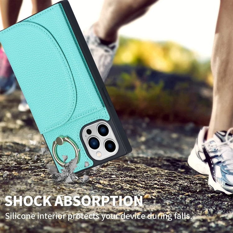 For iPhone 14 Pro Litchi Texture Card Bag Phone Case