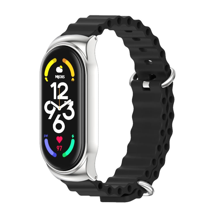 For Xiaomi Mi Band 6 / 5 / 4 / 3 MIJOBS CS Marine Silicone Breathable Watch Band
