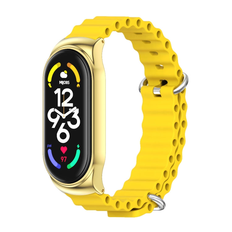 For Xiaomi Mi Band 6 / 5 / 4 / 3 MIJOBS CS Marine Silicone Breathable Watch Band