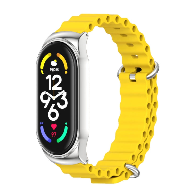 For Xiaomi Mi Band 6 / 5 / 4 / 3 MIJOBS CS Marine Silicone Breathable Watch Band
