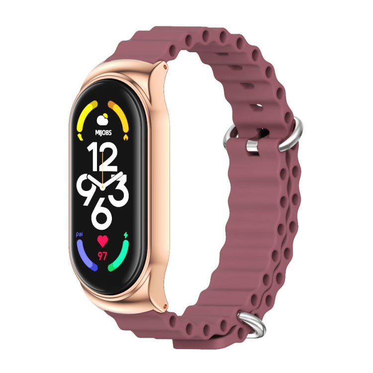 For Xiaomi Mi Band 6 / 5 / 4 / 3 MIJOBS CS Marine Silicone Breathable Watch Band