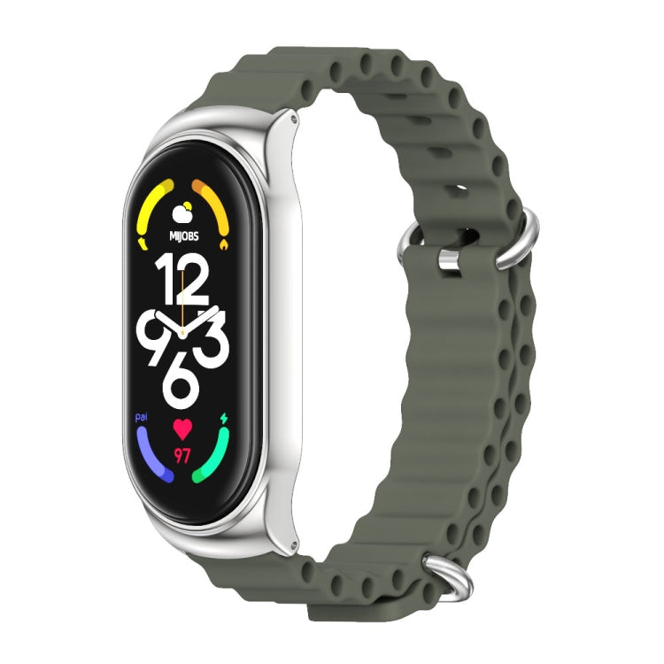 For Xiaomi Mi Band 6 / 5 / 4 / 3 MIJOBS CS Marine Silicone Breathable Watch Band