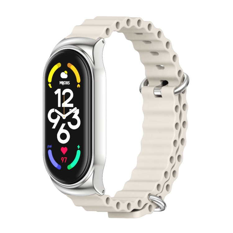 For Xiaomi Mi Band 6 / 5 / 4 / 3 MIJOBS CS Marine Silicone Breathable Watch Band