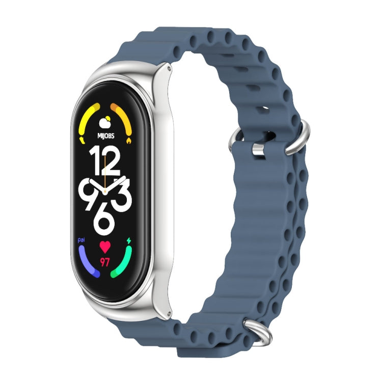 For Xiaomi Mi Band 6 / 5 / 4 / 3 MIJOBS CS Marine Silicone Breathable Watch Band