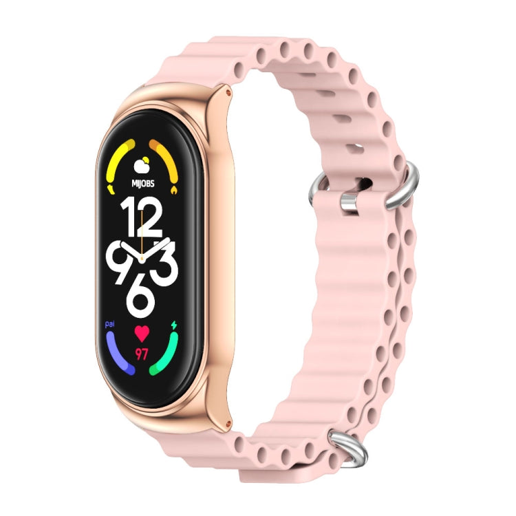 For Xiaomi Mi Band 6 / 5 / 4 / 3 MIJOBS CS Marine Silicone Breathable Watch Band