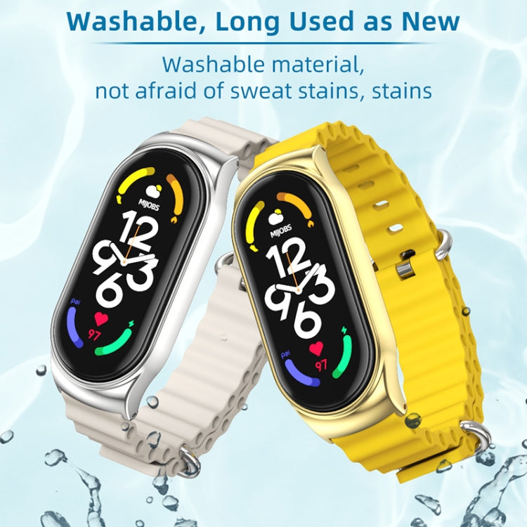For Xiaomi Mi Band 6 / 5 / 4 / 3 MIJOBS CS Marine Silicone Breathable Watch Band