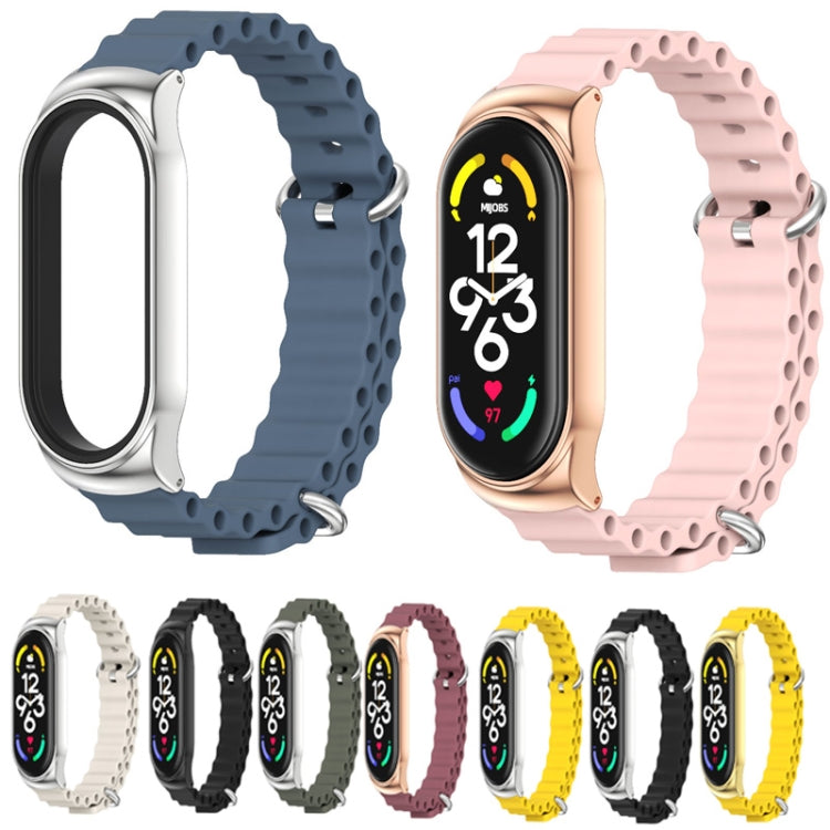 For Xiaomi Mi Band 7 / 7 NFC MIJOBS CS Marine Silicone Breathable Watch Band
