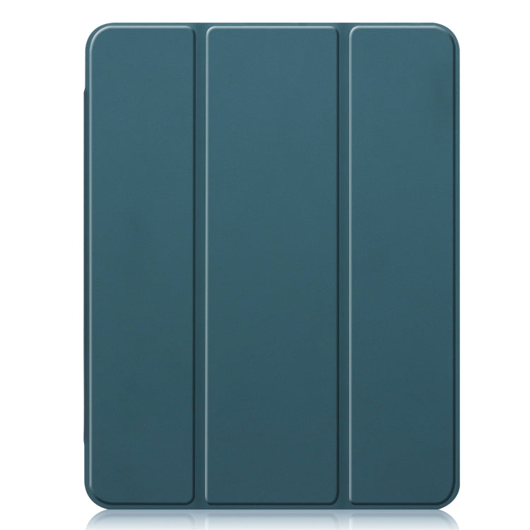 For iPad Pro 11 inch (2020) Three-folding Horizontal Flip PU Leather + Clear TPU Back Cover Tablet Case with Sleep / Wake-up Function & Holder & Pen Slot