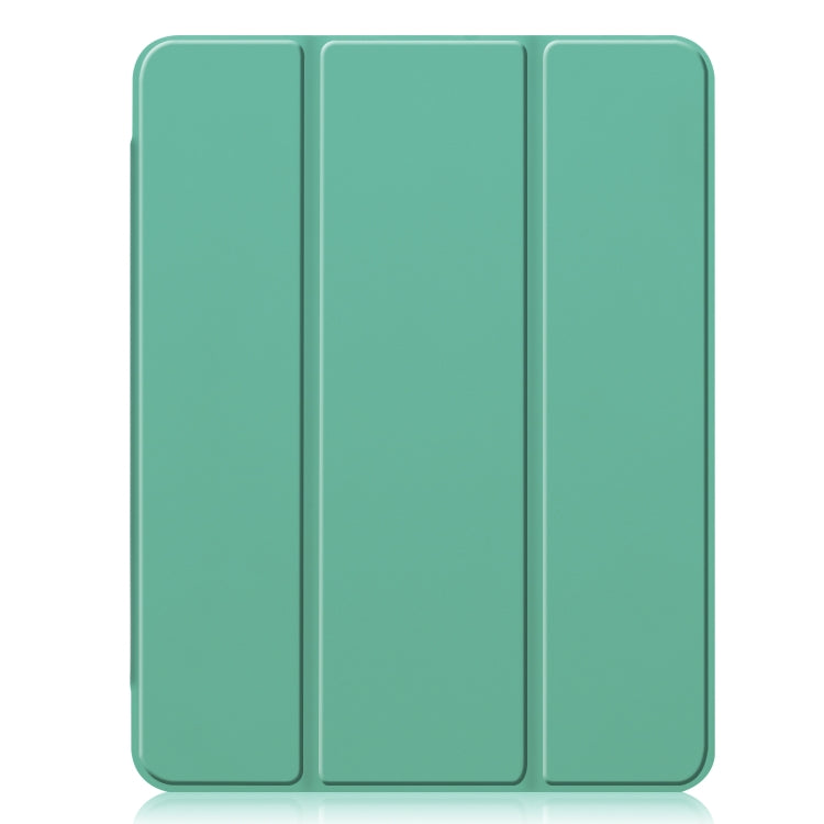For iPad Pro 11 inch (2020) Three-folding Horizontal Flip PU Leather + Clear TPU Back Cover Tablet Case with Sleep / Wake-up Function & Holder & Pen Slot