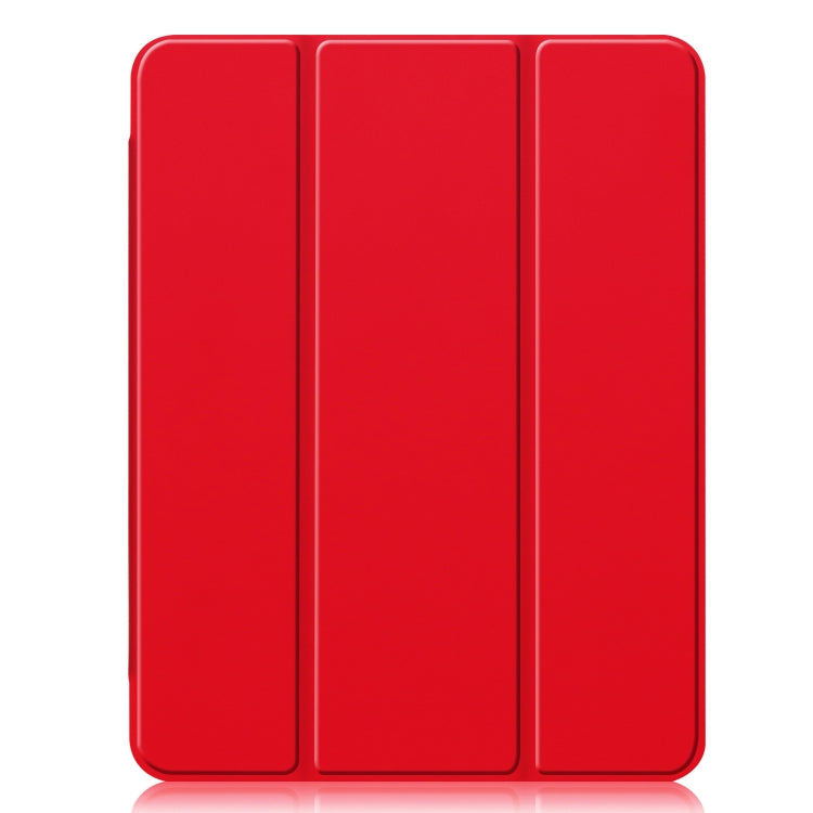 For iPad Pro 11 inch (2020) Three-folding Horizontal Flip PU Leather + Clear TPU Back Cover Tablet Case with Sleep / Wake-up Function & Holder & Pen Slot