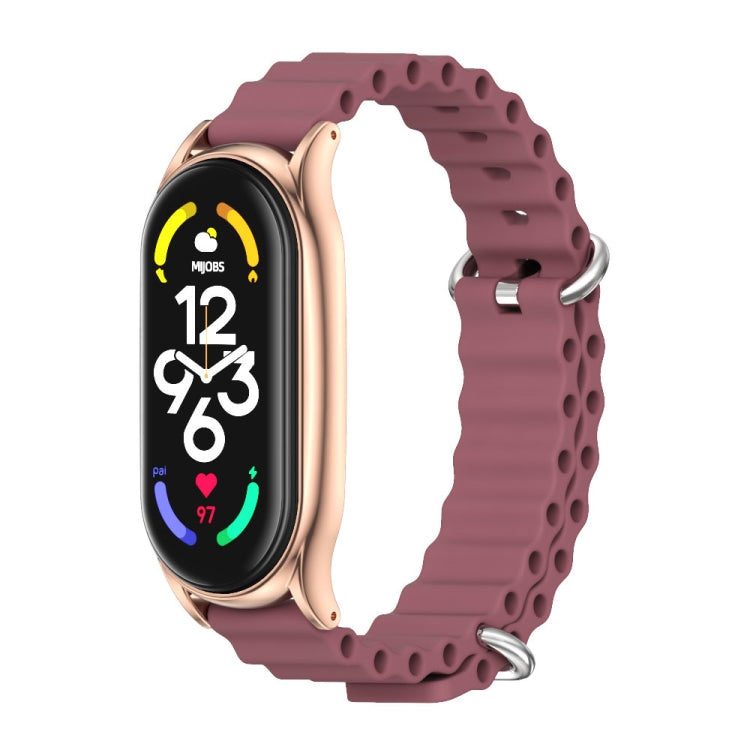 For Xiaomi Mi Band 6 / 5 / 4 / 3 MIJOBS PLUS Marine Silicone Breathable Watch Band