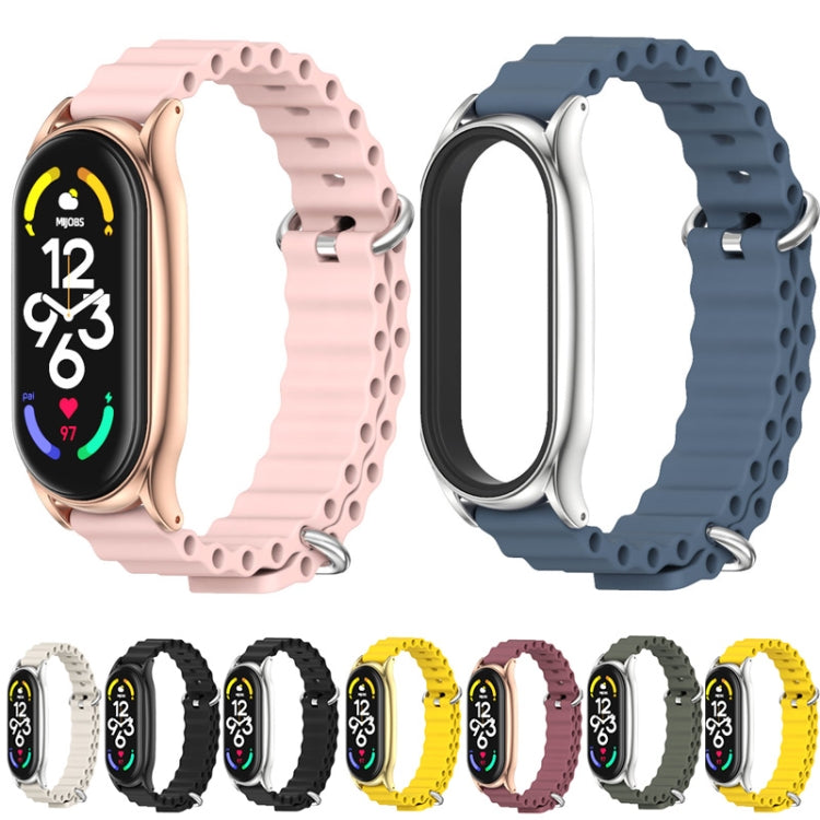 For Xiaomi Mi Band 6 / 5 / 4 / 3 MIJOBS PLUS Marine Silicone Breathable Watch Band
