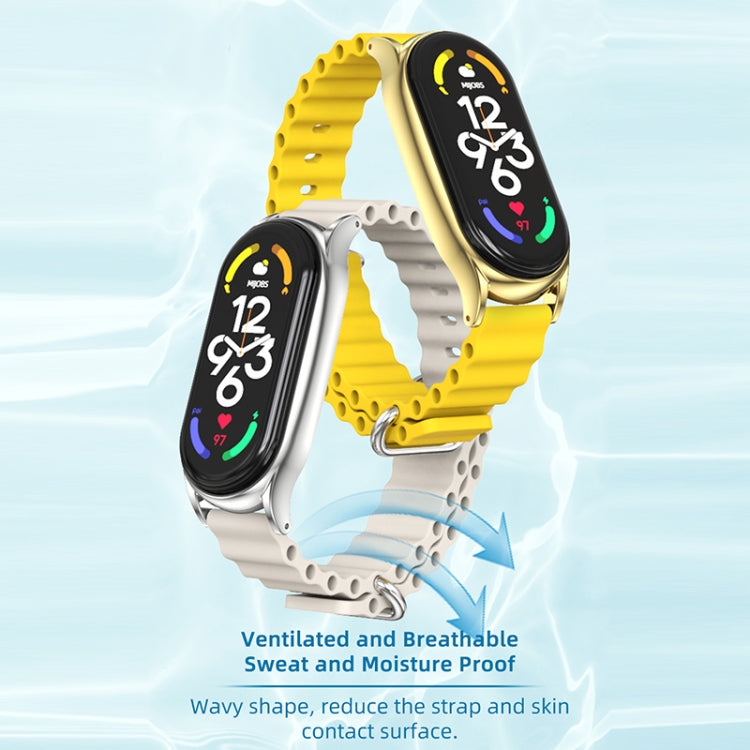 For Xiaomi Mi Band 6 / 5 / 4 / 3 MIJOBS PLUS Marine Silicone Breathable Watch Band