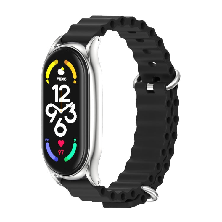 For Xiaomi Mi Band 7 / 7 NFC MIJOBS PLUS Marine Silicone Breathable Watch Band