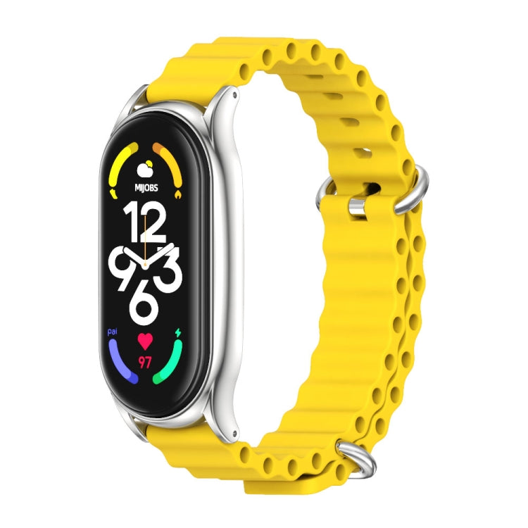 For Xiaomi Mi Band 7 / 7 NFC MIJOBS PLUS Marine Silicone Breathable Watch Band
