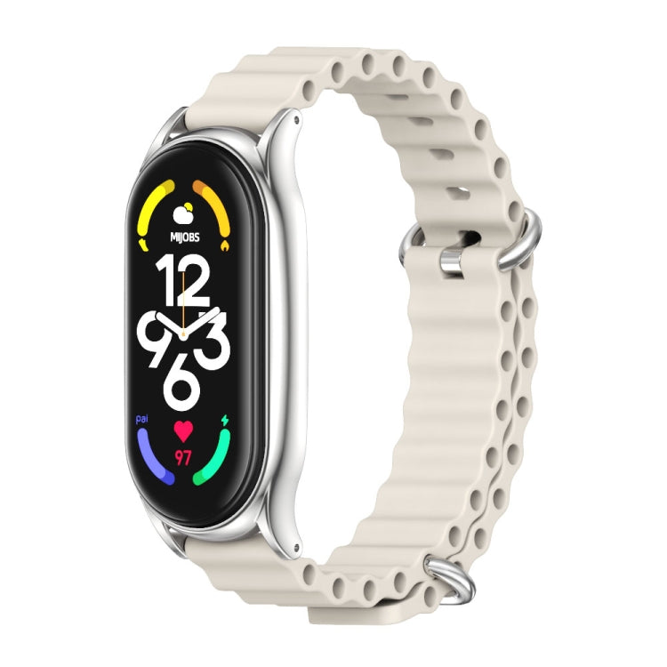 For Xiaomi Mi Band 7 / 7 NFC MIJOBS PLUS Marine Silicone Breathable Watch Band