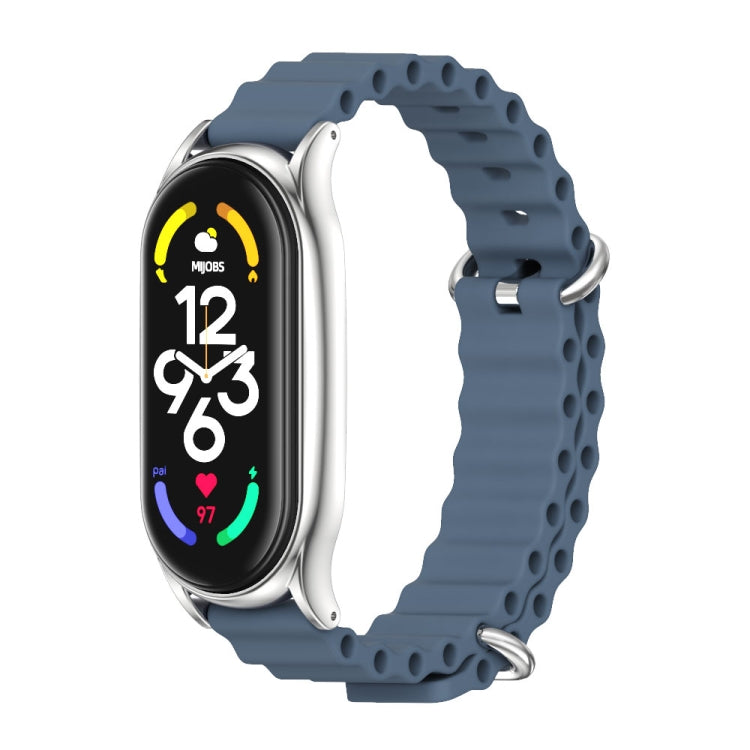 For Xiaomi Mi Band 7 / 7 NFC MIJOBS PLUS Marine Silicone Breathable Watch Band