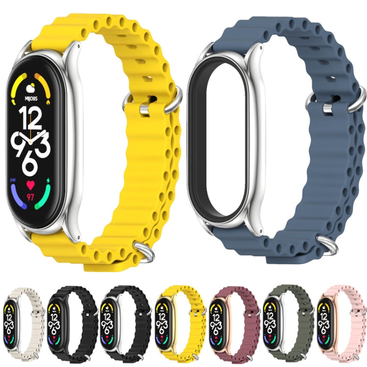 For Xiaomi Mi Band 7 / 7 NFC MIJOBS PLUS Marine Silicone Breathable Watch Band
