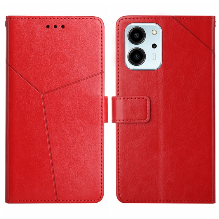 For Honor 80 SE HT01 Y-shaped Pattern Flip Leather Phone Case