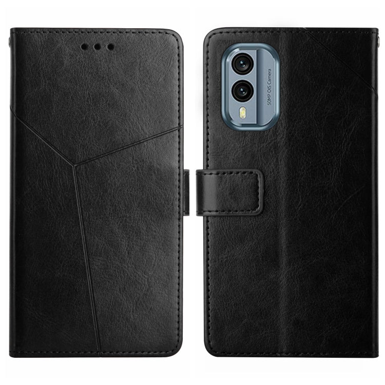 For Nokia X30 HT01 Y-shaped Pattern Flip Leather Phone Case
