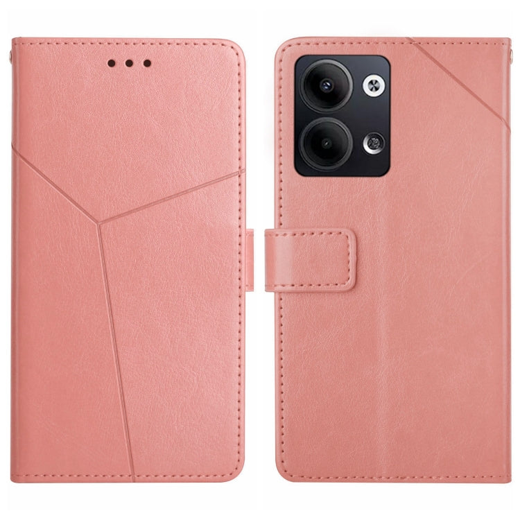 For OPPO Reno9 / Reno9 Pro HT01 Y-shaped Pattern Flip Leather Phone Case