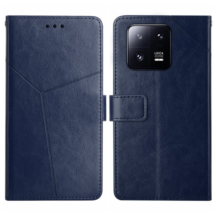 For Xiaomi 13 HT01 Y-shaped Pattern Flip Leather Phone Case