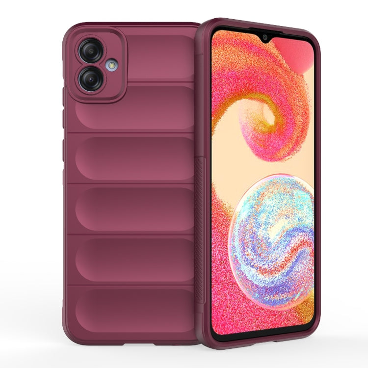For Samsung Galaxy A04e 4G Magic Shield TPU + Flannel Phone Case