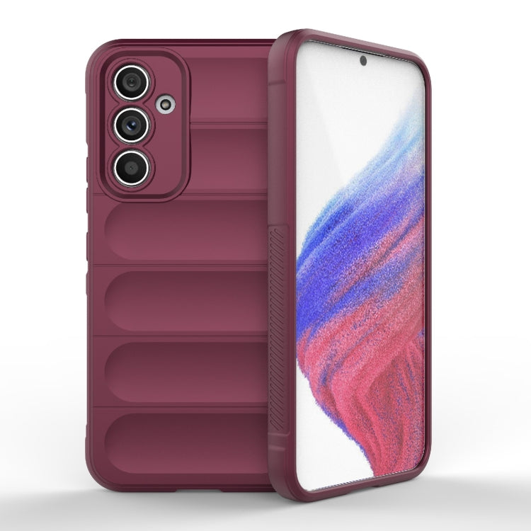 For Samsung Galaxy A54 5G Magic Shield TPU + Flannel Phone Case