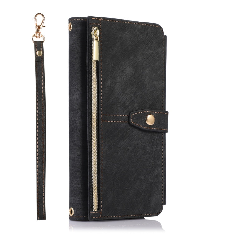 For iPhone 14 Pro Dream 9-Card Wallet Zipper Bag Leather Phone Case