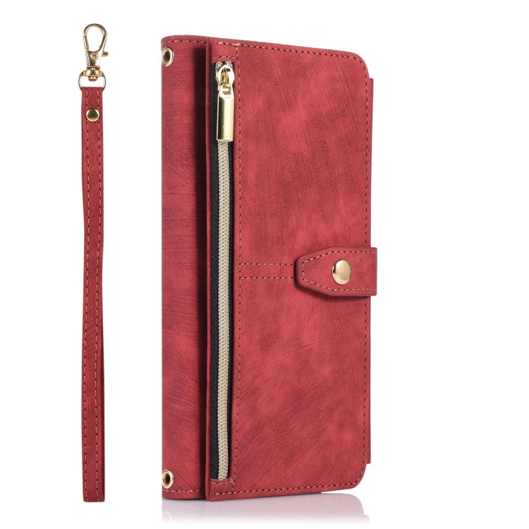 For iPhone 14 Pro Max Dream 9-Card Wallet Zipper Bag Leather Phone Case