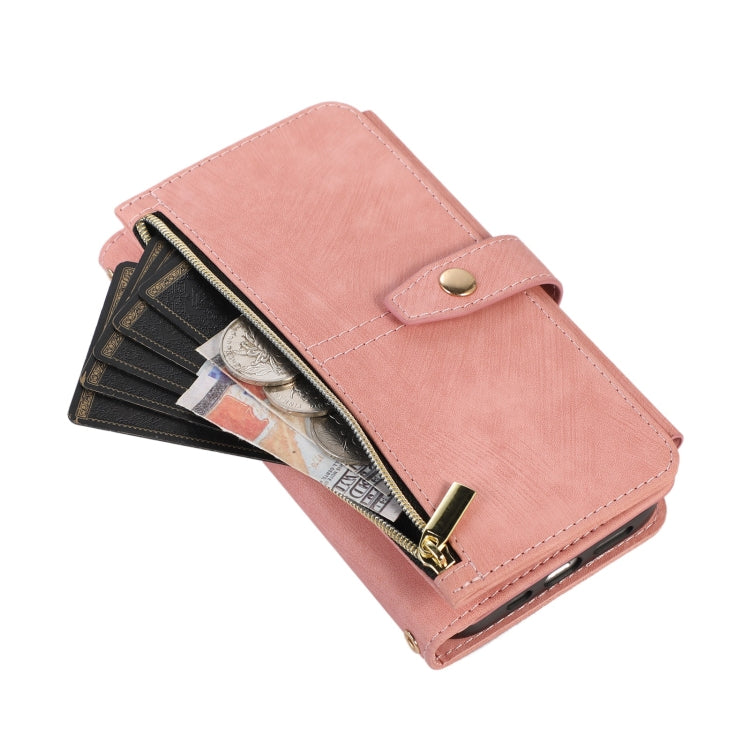 For iPhone 12 mini Dream 9-Card Wallet Zipper Bag Leather Phone Case