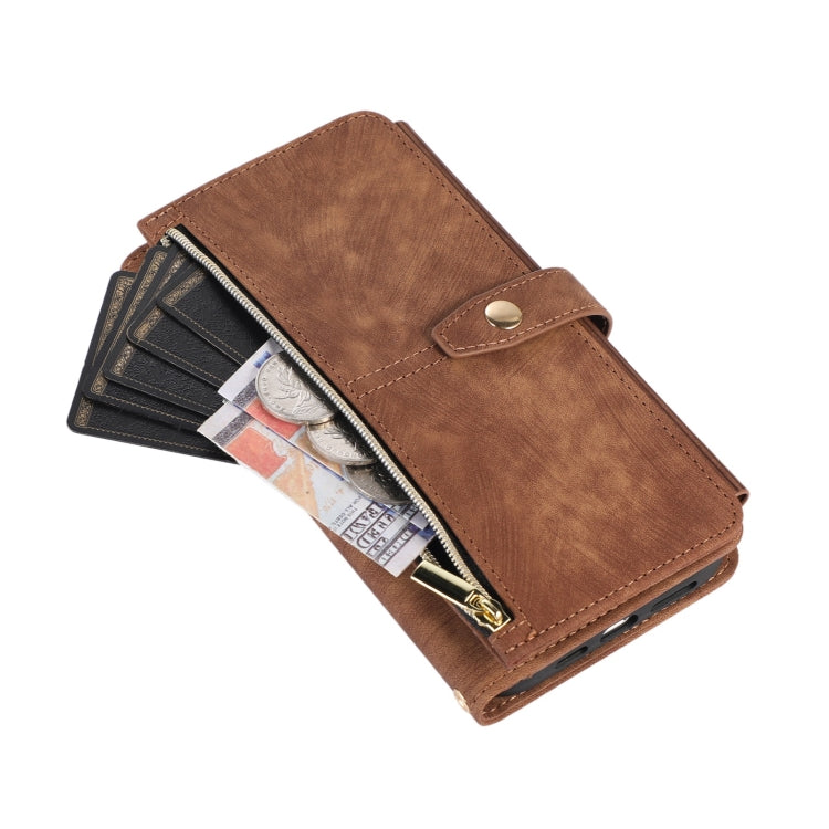 For iPhone 12 Pro Dream 9-Card Wallet Zipper Bag Leather Phone Case