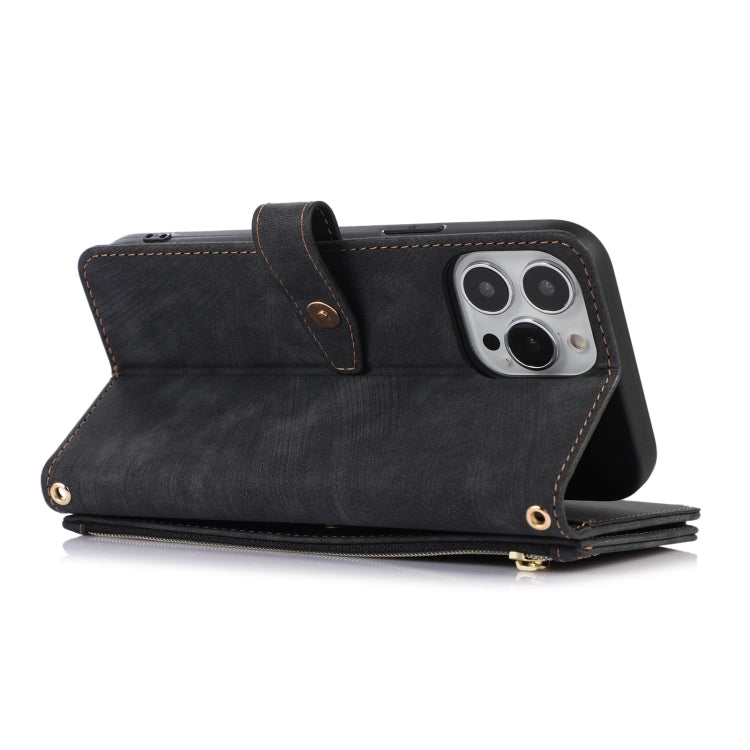 For iPhone 12 Pro Dream 9-Card Wallet Zipper Bag Leather Phone Case