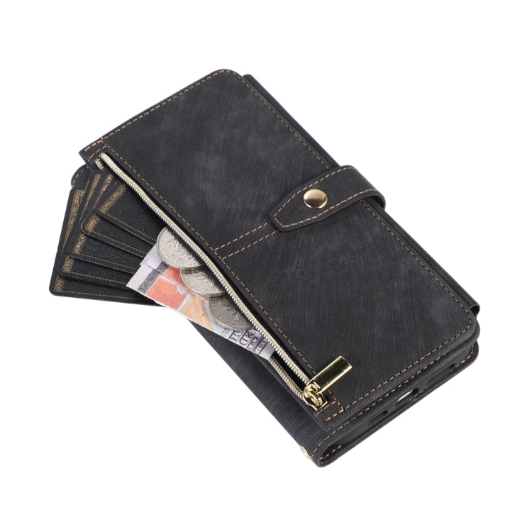 For iPhone 12 Pro Dream 9-Card Wallet Zipper Bag Leather Phone Case