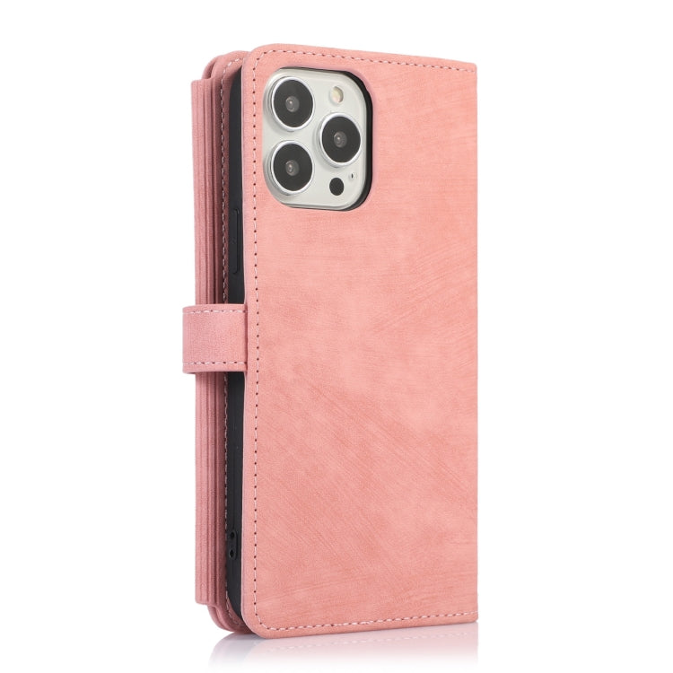 For iPhone 12 Pro Dream 9-Card Wallet Zipper Bag Leather Phone Case