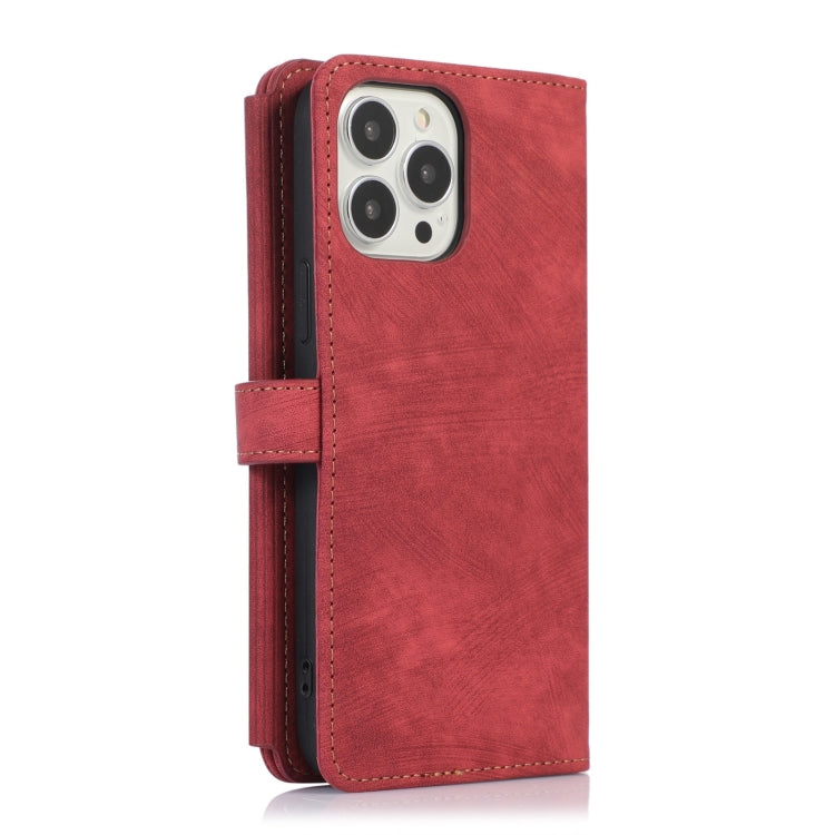 For iPhone 12 Pro Max Dream 9-Card Wallet Zipper Bag Leather Phone Case