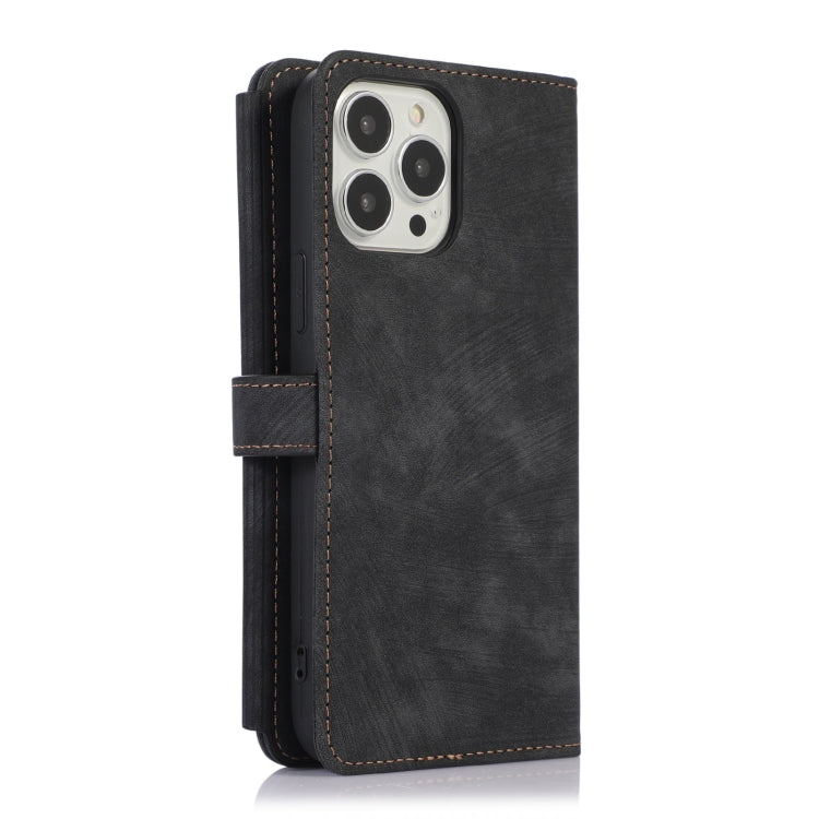 For iPhone 12 Pro Max Dream 9-Card Wallet Zipper Bag Leather Phone Case