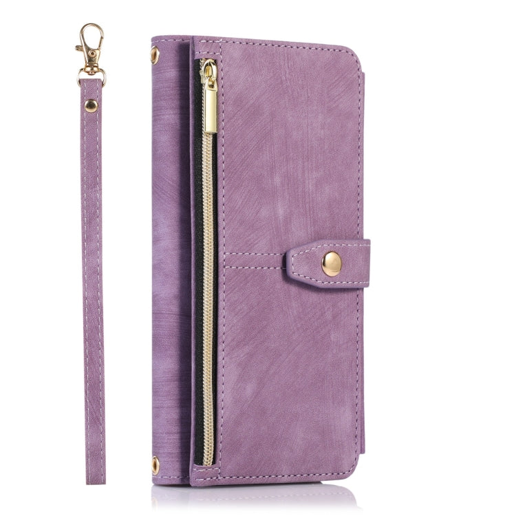 For iPhone 12 Pro Max Dream 9-Card Wallet Zipper Bag Leather Phone Case