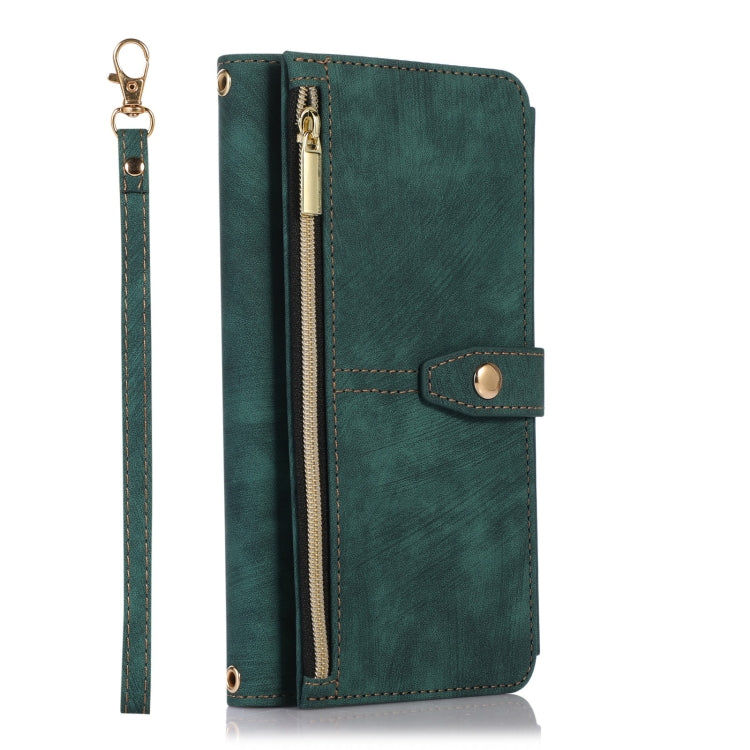 For iPhone 11 Pro Dream 9-Card Wallet Zipper Bag Leather Phone Case