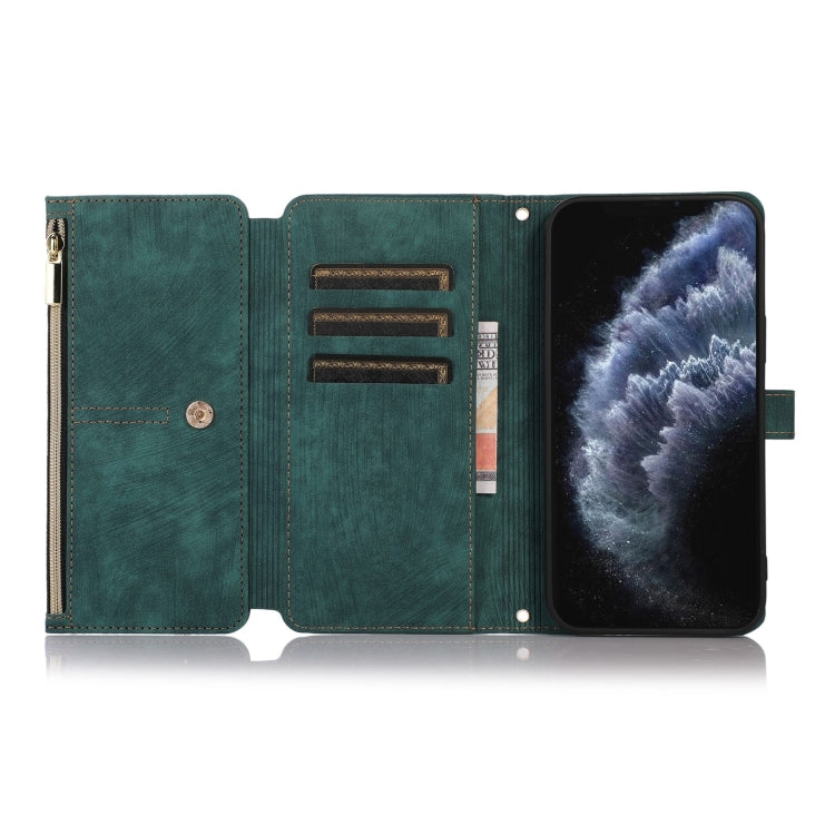 For iPhone 11 Pro Dream 9-Card Wallet Zipper Bag Leather Phone Case